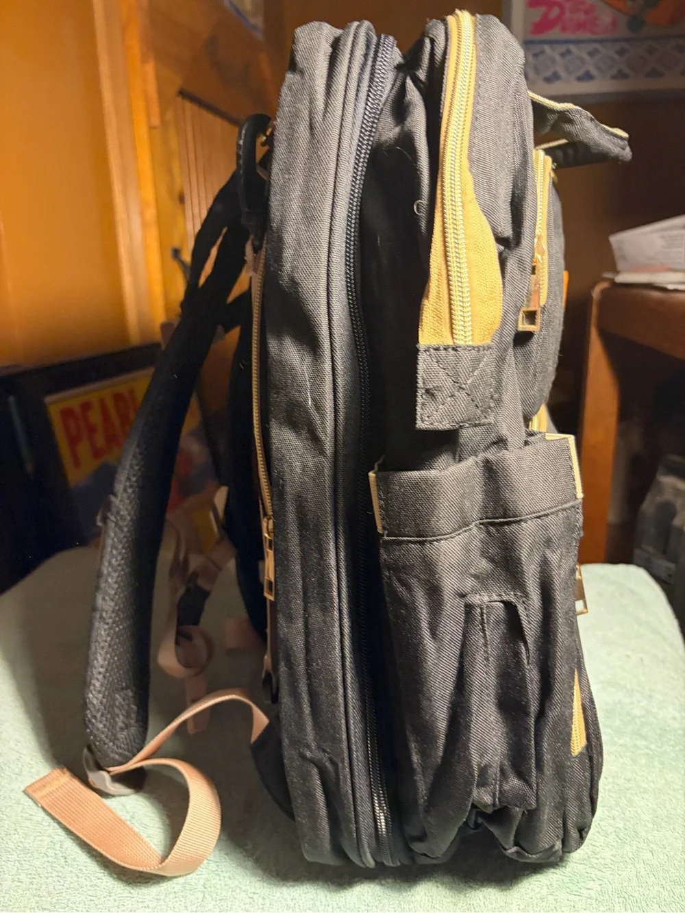 Diaper Bag or Backpack w/ Fold Out Baby Bassinet Travel - NWOT